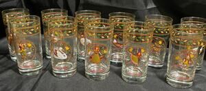 Vintage Anchor Hocking 12 Days of Christmas Glass Set (Only 11)